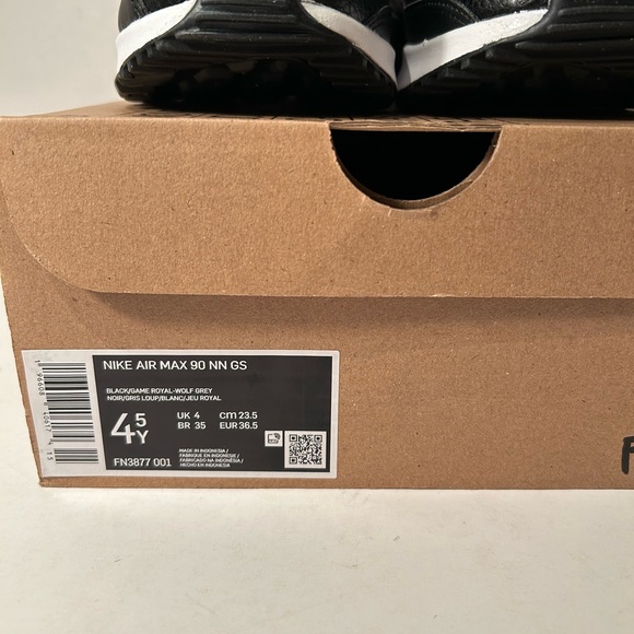 Nike Air Max 90 Black Royal Blue - Picture 3 of 5